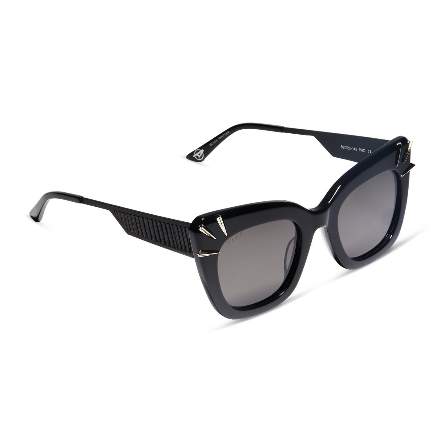 BLACK PANTHER - BLACK + GREY + POLARIZED SUNGLASSES