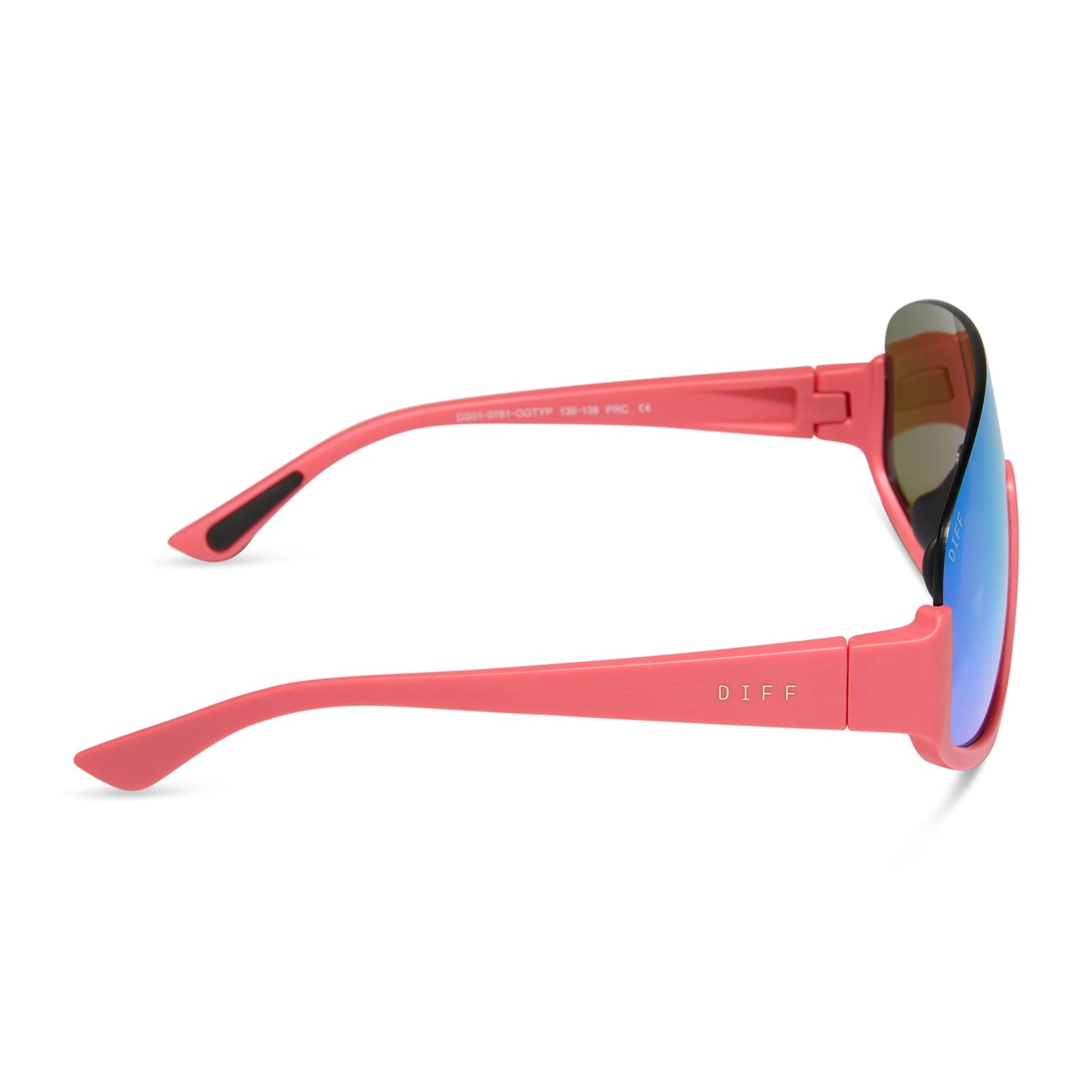 BLAZER - CORAL + TURQUOISE ICE MIRROR + POLARIZED SUNGLASSES