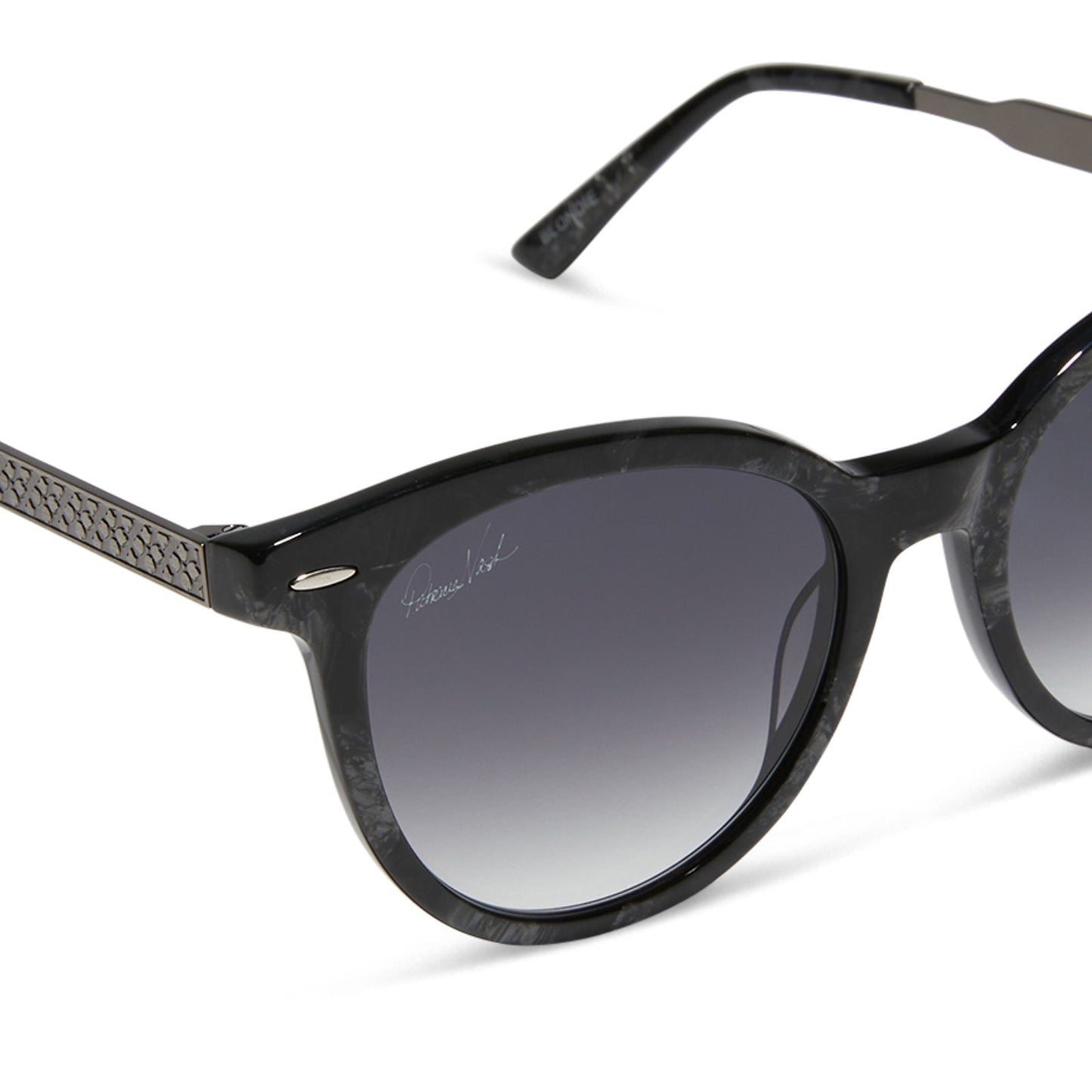 PATRICIA NASH - BLONDIE + ANTIQUE METALLIC + GREY GRADIENT SUNGLASSES