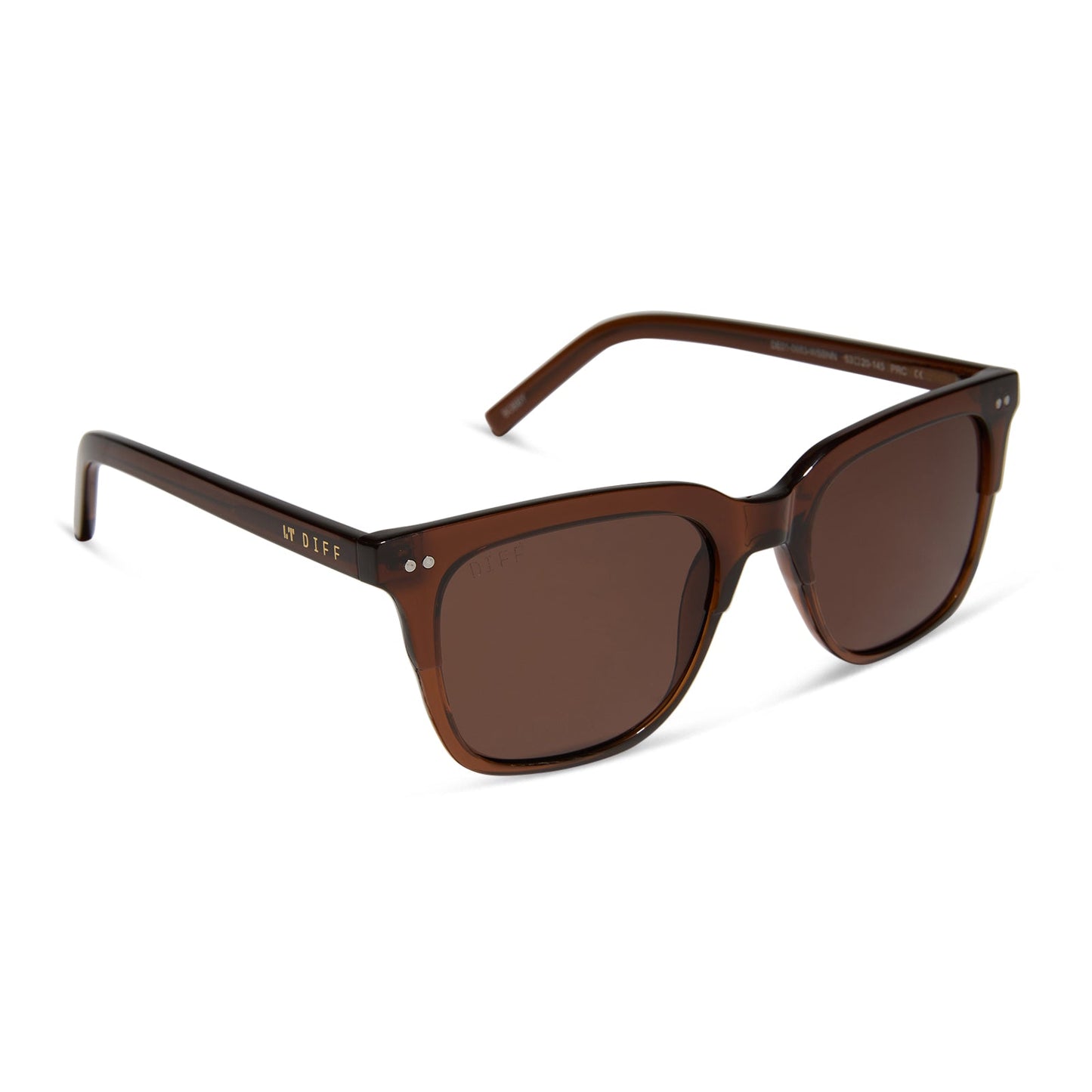 BOBBY - COGNAC CRYSTAL + BROWN SUNGLASSES