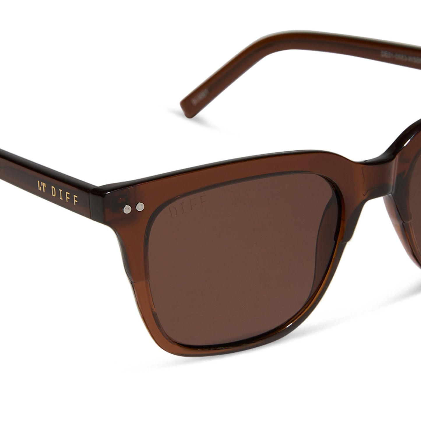 BOBBY - COGNAC CRYSTAL + BROWN SUNGLASSES