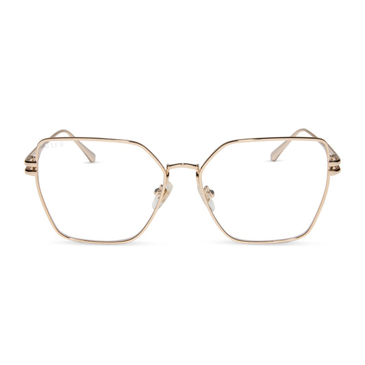 BONNIE - GOLD + PRESCRIPTION GLASSES