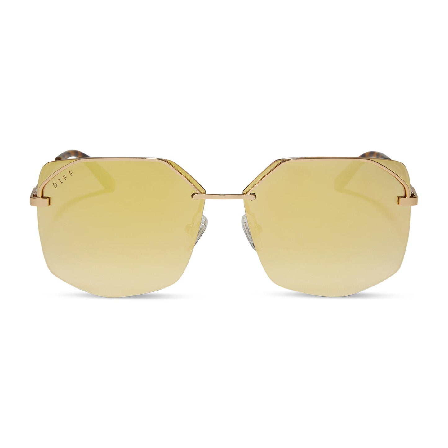 BREE - GOLD + BRILLIANT GOLD MIRROR + POLARIZED SUNGLASSES