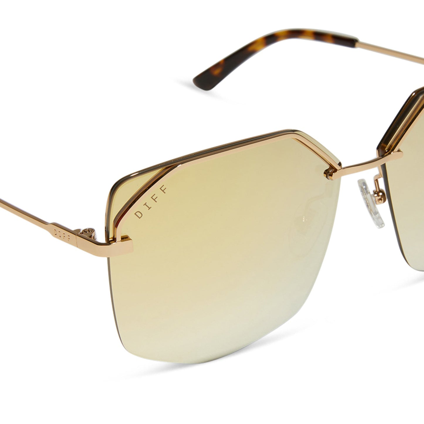 BREE - GOLD + BRILLIANT GOLD MIRROR + POLARIZED SUNGLASSES