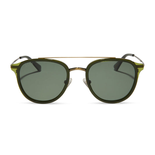 CAMDEN - DARK OLIVE CRYSTAL + G15 + POLARIZED SUNGLASSES