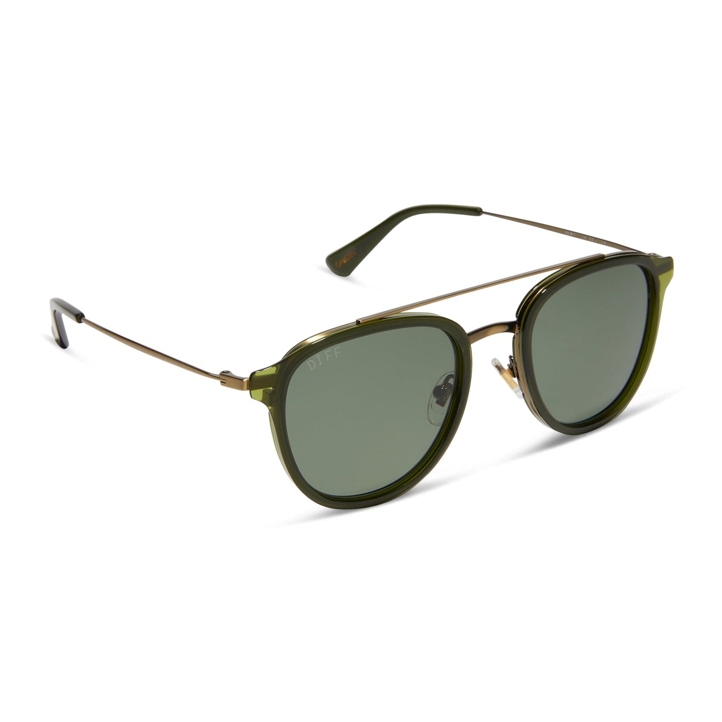 CAMDEN - DARK OLIVE CRYSTAL + G15 + POLARIZED SUNGLASSES