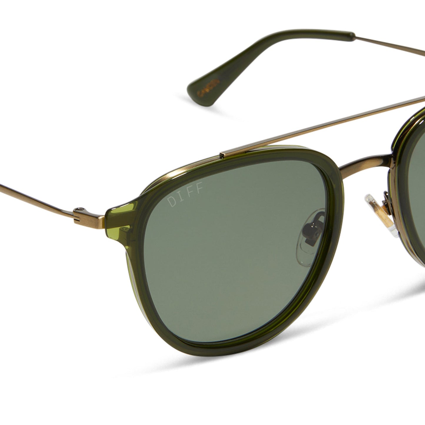 CAMDEN - DARK OLIVE CRYSTAL + G15 + POLARIZED SUNGLASSES