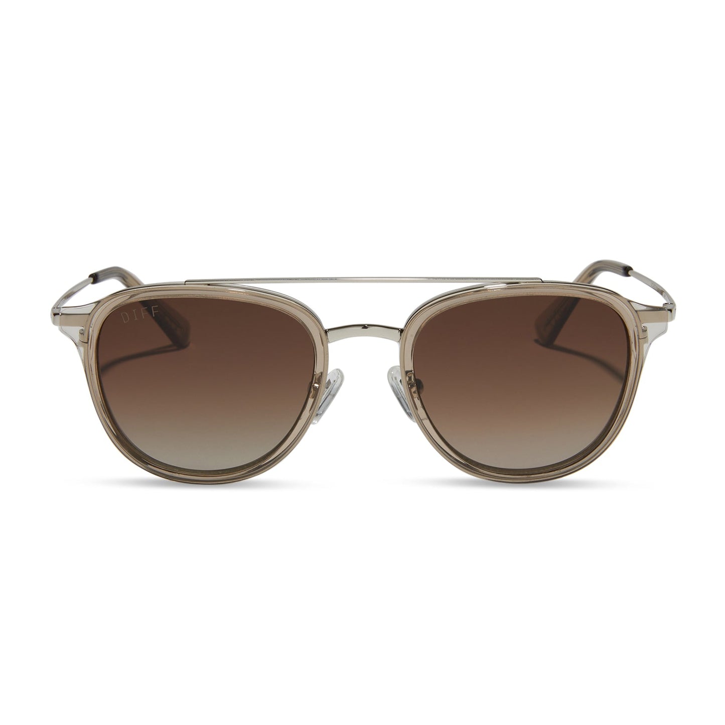 CAMDEN - VINTAGE CRYSTAL + BROWN GRADIENT POLARIZED SUNGLASSES