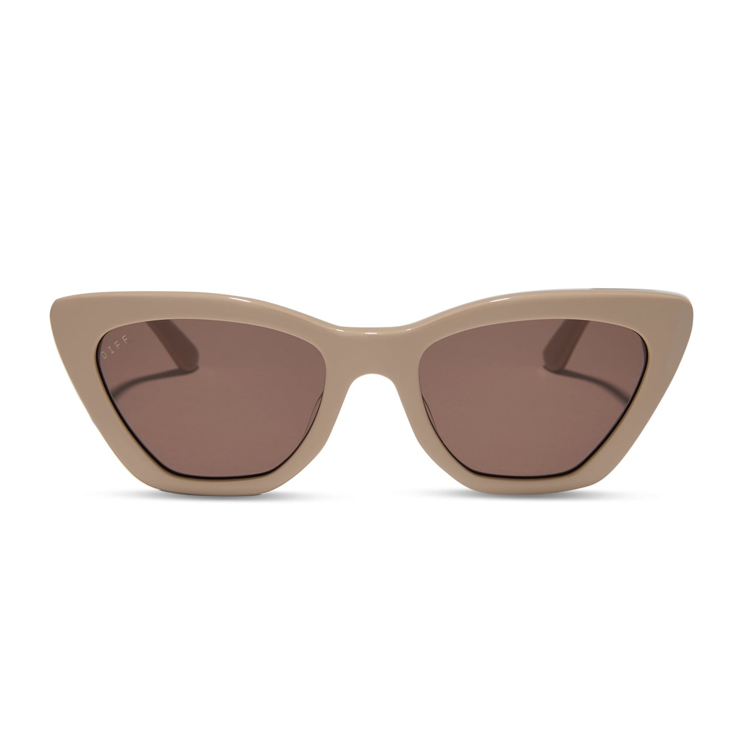 CAMILA - ALMOND + BROWN SUNGLASSES