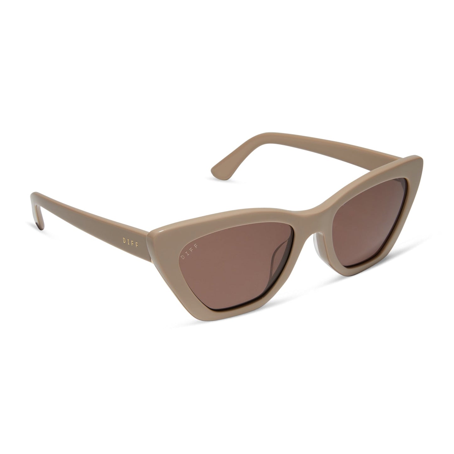 CAMILA - ALMOND + BROWN SUNGLASSES