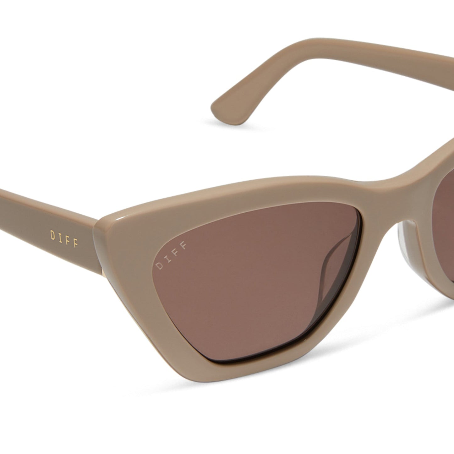 CAMILA - ALMOND + BROWN SUNGLASSES