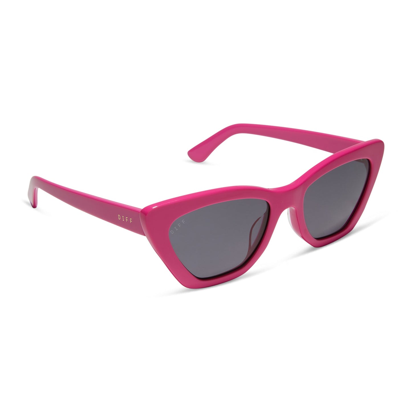 CAMILA - BRIGHT PINK + GREY + POLARIZED SUNGLASSES