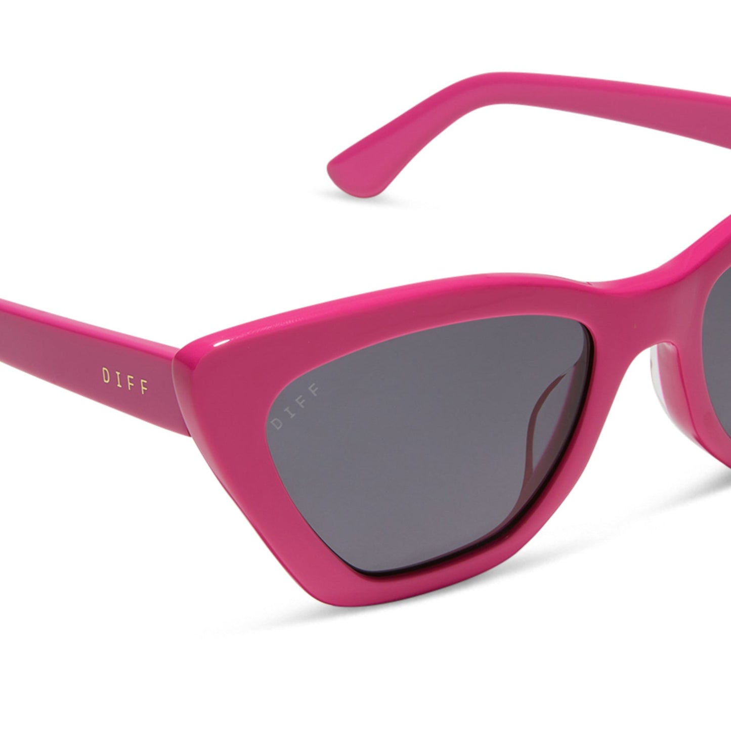 CAMILA - BRIGHT PINK + GREY + POLARIZED SUNGLASSES