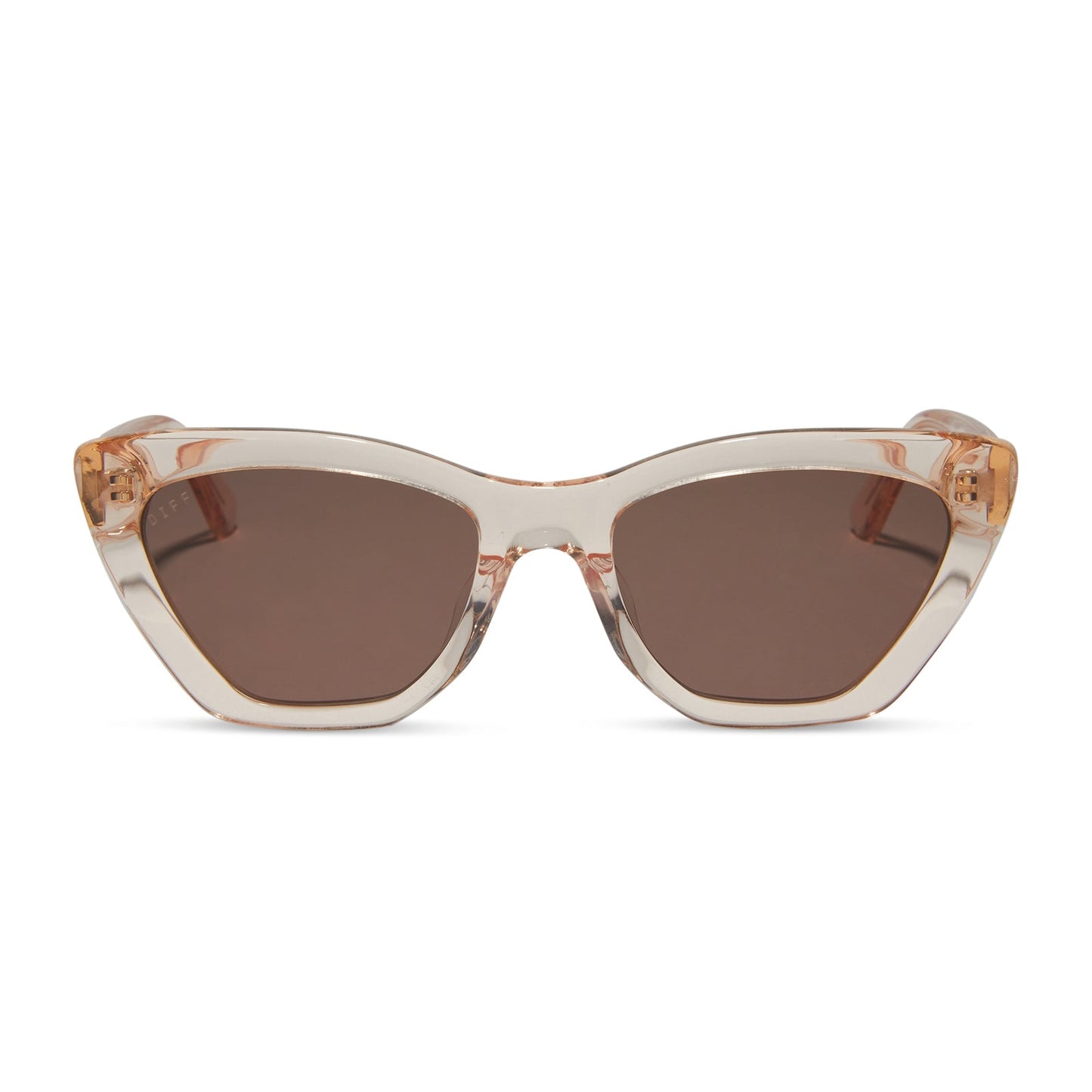 CAMILA - VINTAGE ROSE CRYSTAL + BROWN SUNGLASSES