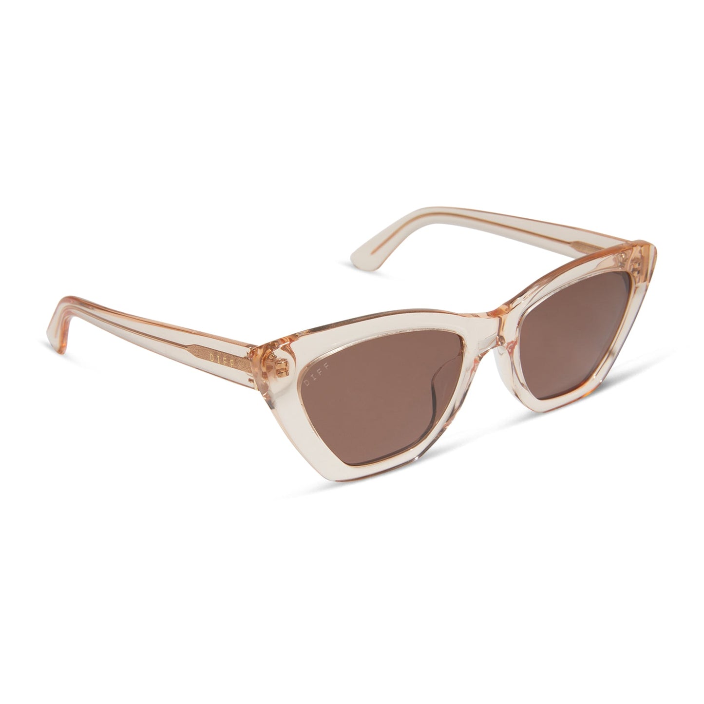 CAMILA - VINTAGE ROSE CRYSTAL + BROWN SUNGLASSES