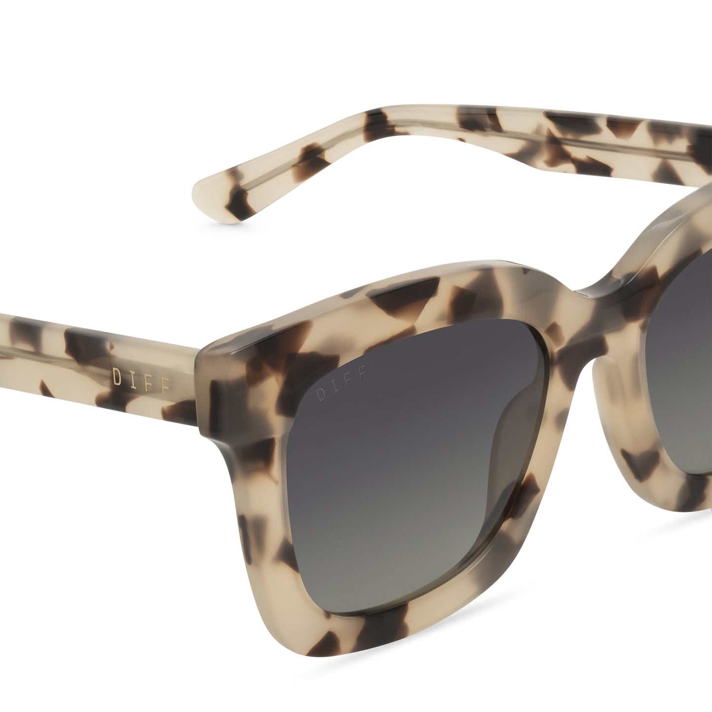 CARSON - CREAM TORTOISE + GREY GRADIENT + POLARIZED SUNGLASSES