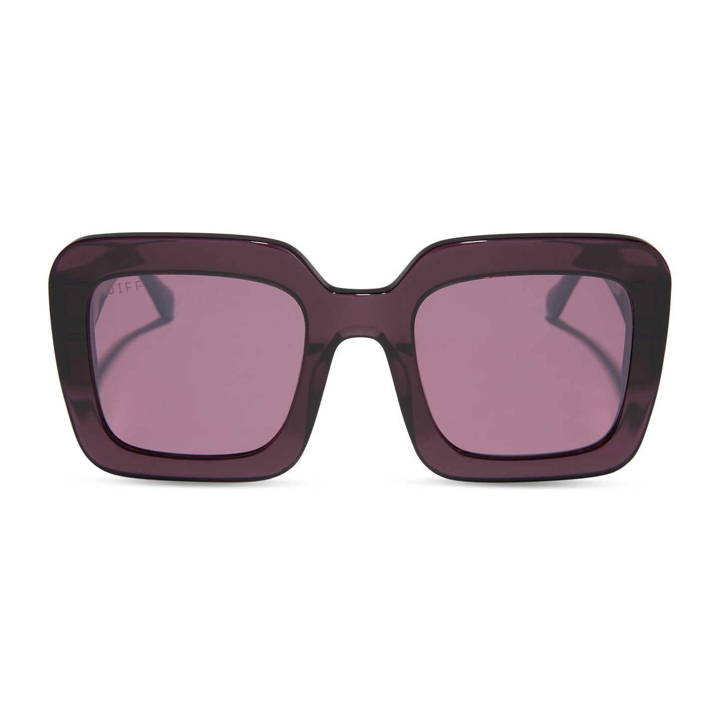 CHARISE - AUBERGINE + AUBERGINE W SILVER FLASH SUNGLASSES