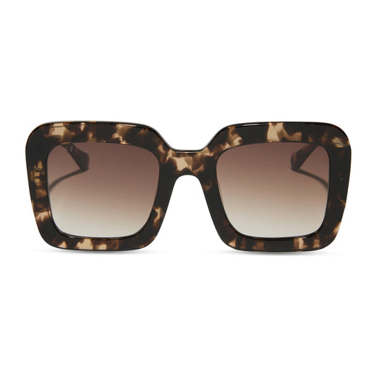 CHARISE - ESPRESSO TORTOISE + BROWN GRADIENT SUNGLASSES