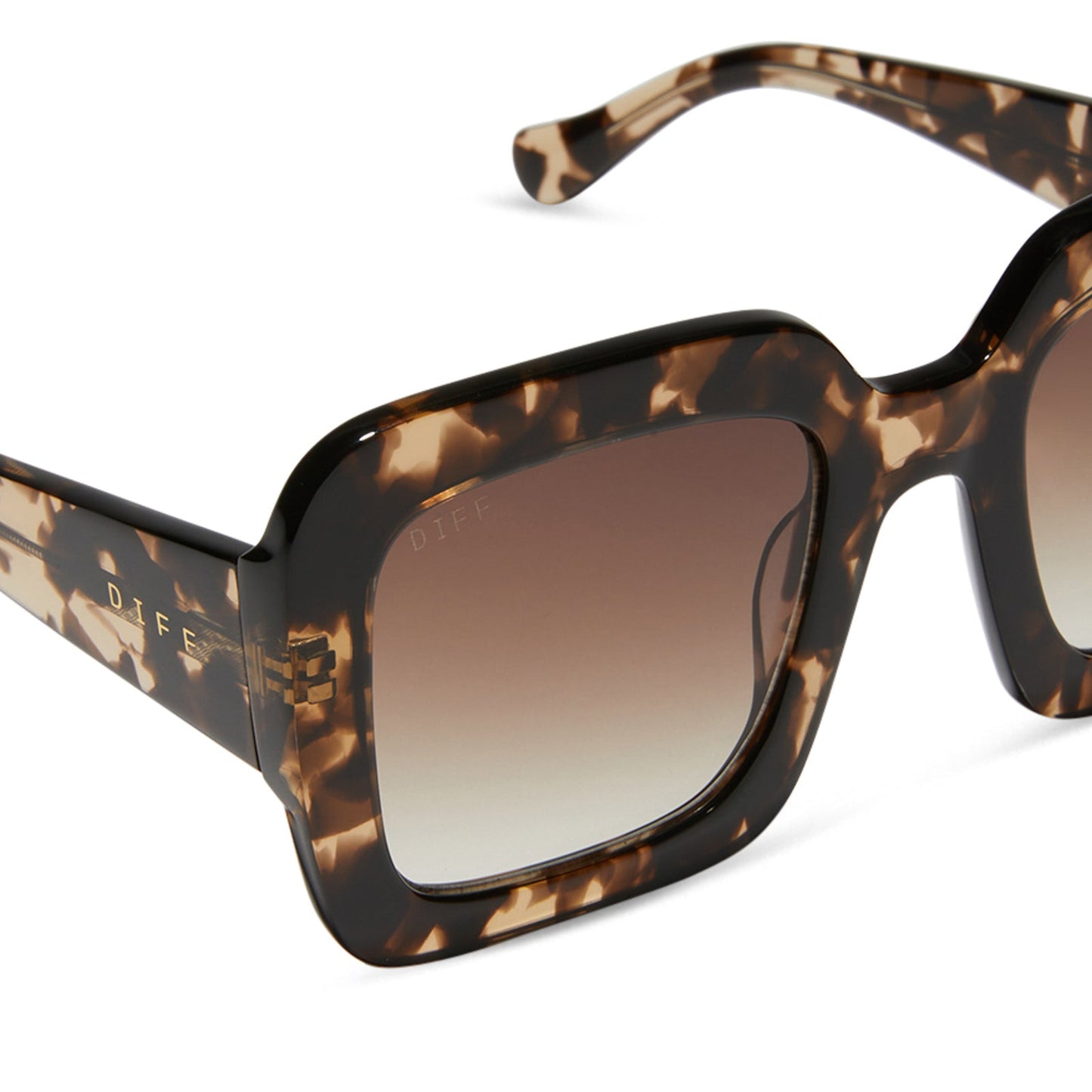 CHARISE - ESPRESSO TORTOISE + BROWN GRADIENT SUNGLASSES