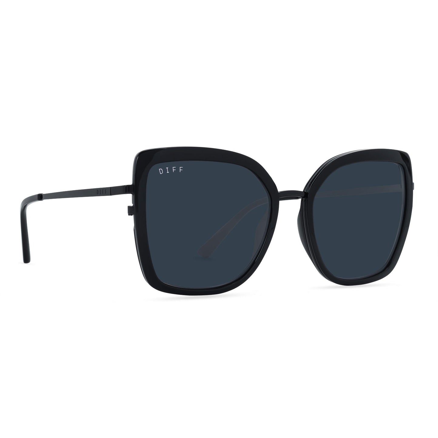 CLARISSE - BLACK + GREY SUNGLASSES