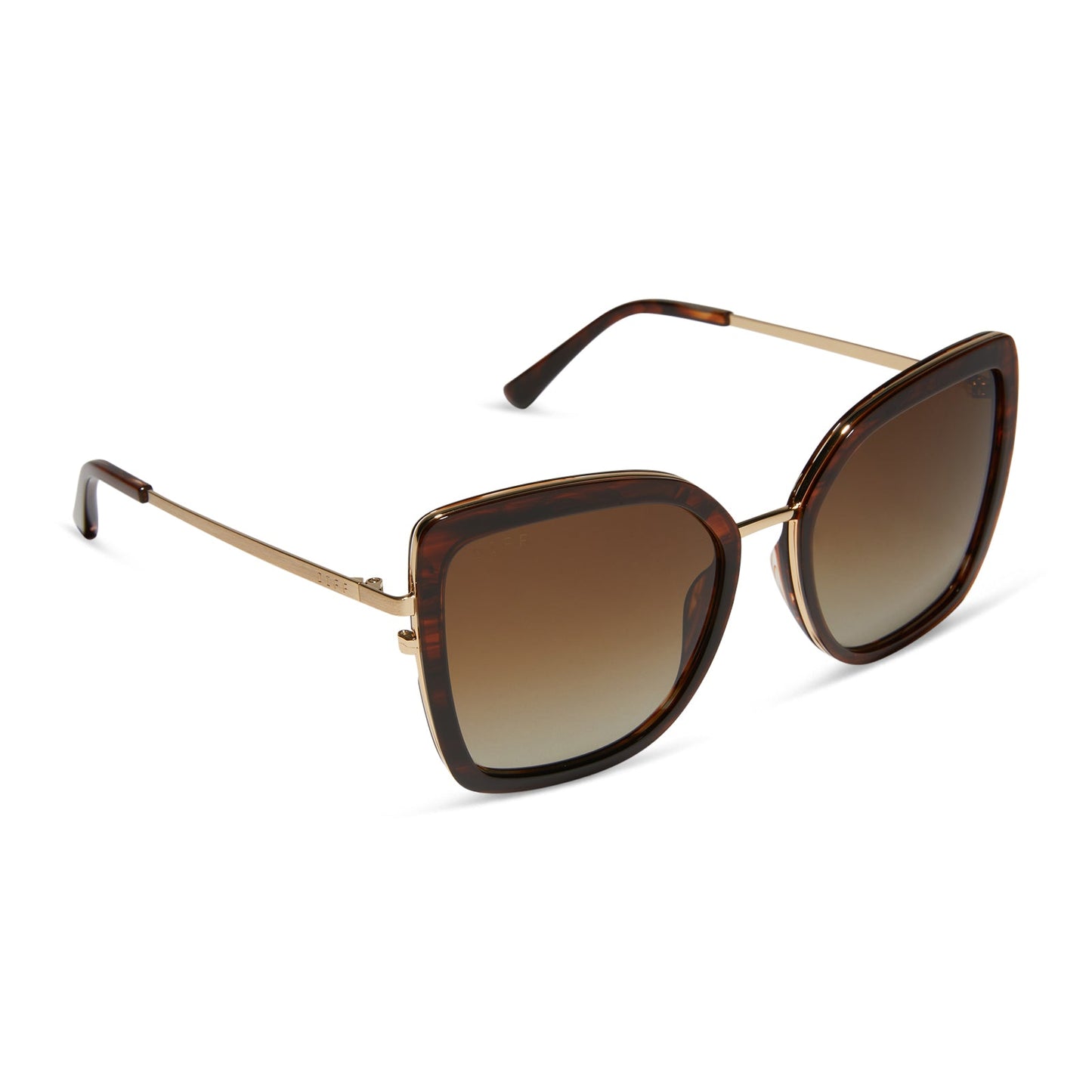 CLARISSE - SEQUOIA TORTOISE + BROWN GRADIENT + POLARIZED SUNGLASSES