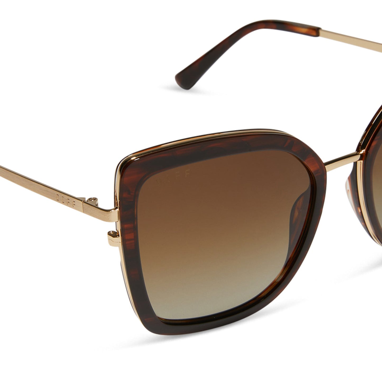 CLARISSE - SEQUOIA TORTOISE + BROWN GRADIENT + POLARIZED SUNGLASSES