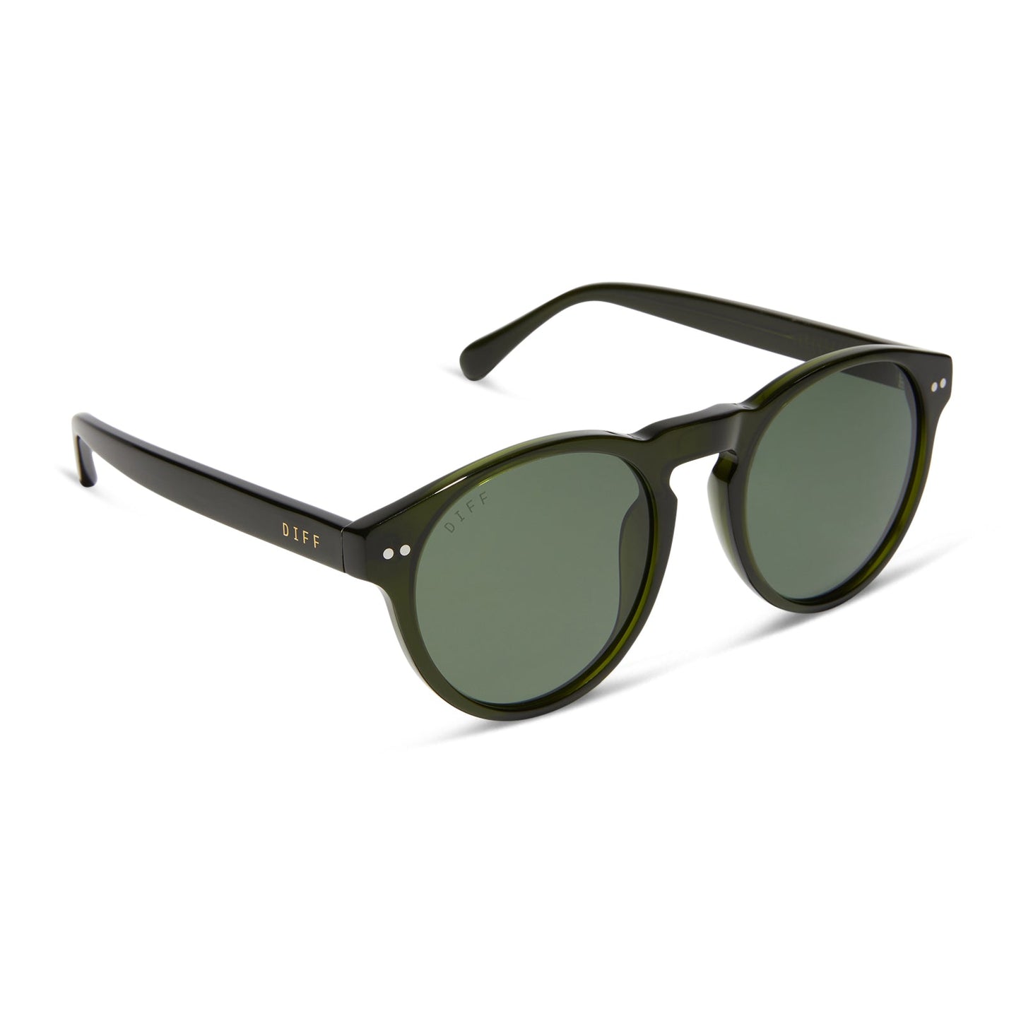 CODY - DARK OLIVE CRYSTAL + G15 + POLARIZED SUNGLASSES