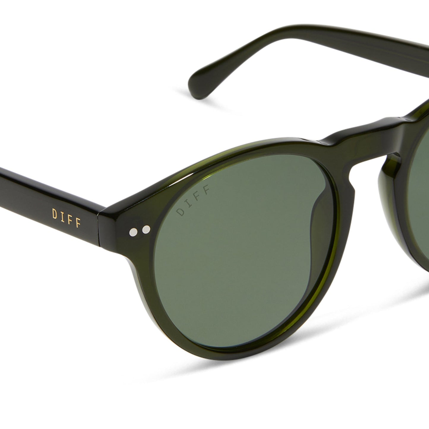 CODY - DARK OLIVE CRYSTAL + G15 + POLARIZED SUNGLASSES