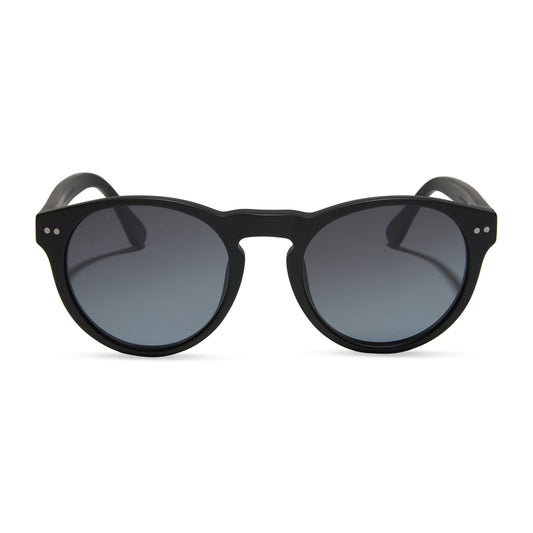 CODY - MATTE BLACK + BLUE GRADIENT FLASH + POLARIZED SUNGLASSES