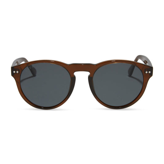 CODY - WHISKEY CRYSTAL + STEEL BLUE POLARIZED SUNGLASSES