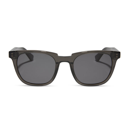 COLTON - BLACK SMOKE CRYSTAL + GREY + POLARIZED SUNGLASSES