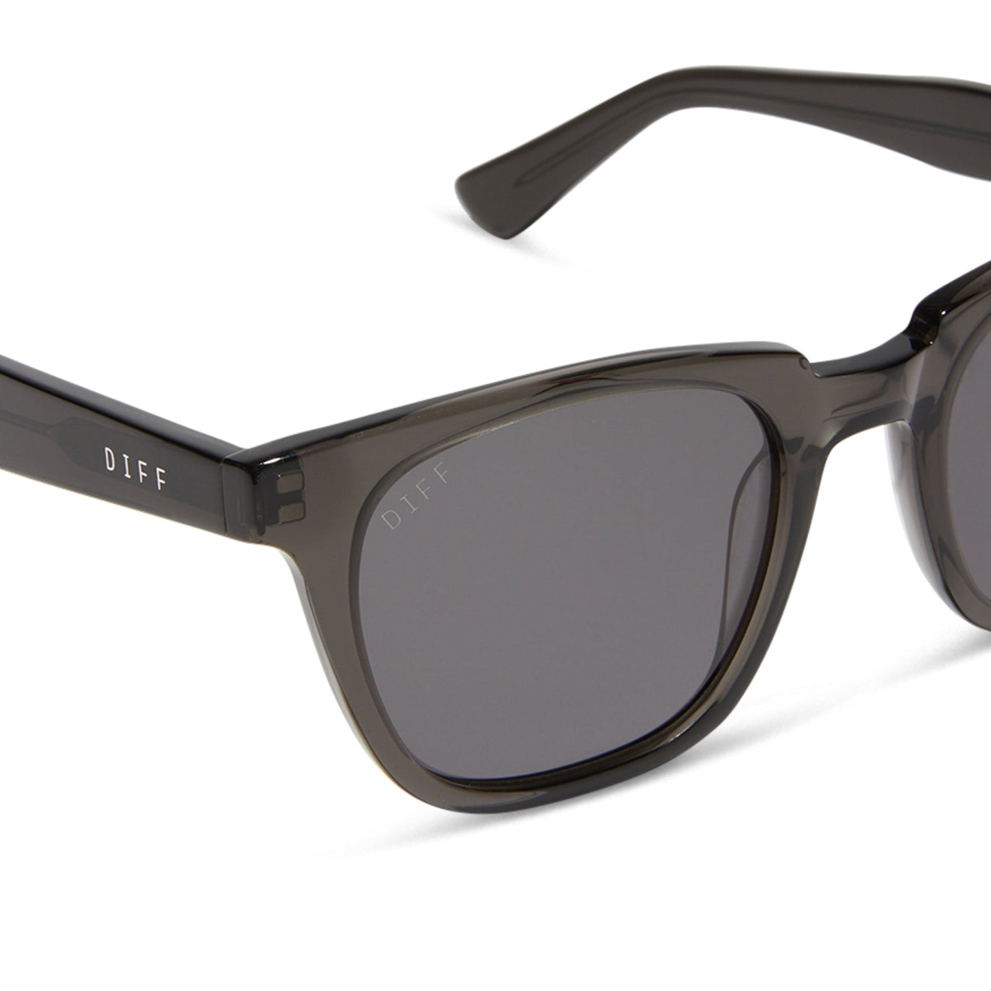 COLTON - BLACK SMOKE CRYSTAL + GREY + POLARIZED SUNGLASSES