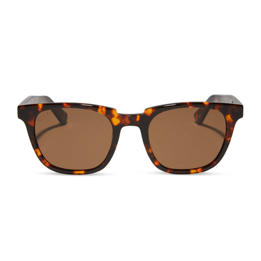 COLTON - RICH TORTOISE + BROWN + POLARIZED SUNGLASSES