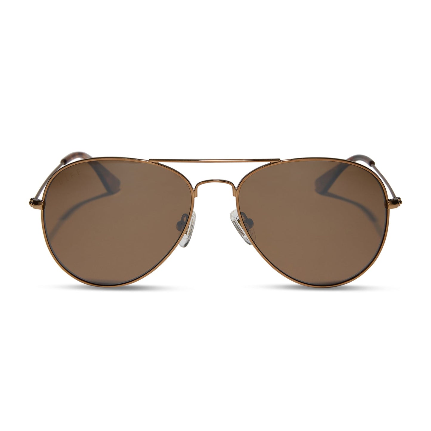 CRUZ - COPPER METAL + BROWN GOLD FLASH + POLARIZED SUNGLASSES