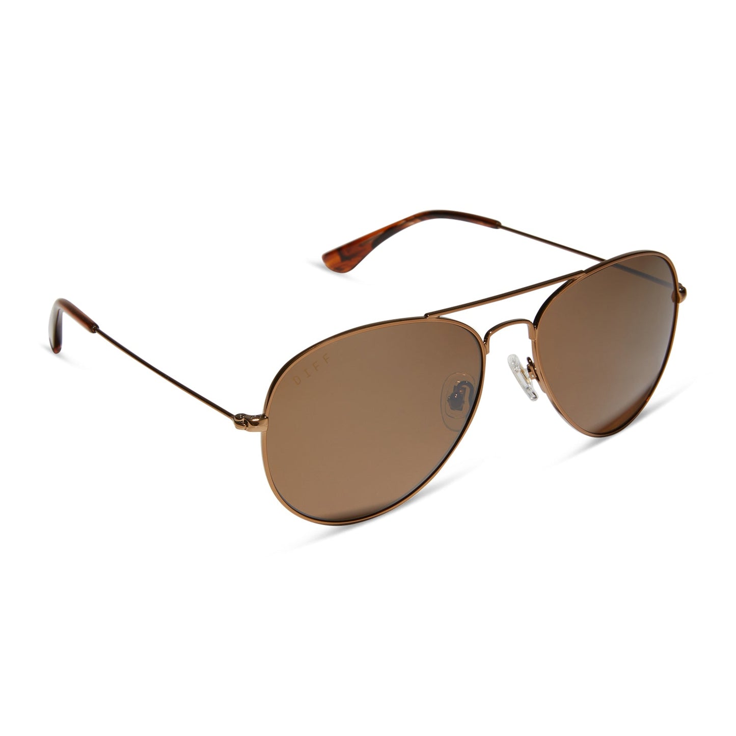 CRUZ - COPPER METAL + BROWN GOLD FLASH + POLARIZED SUNGLASSES