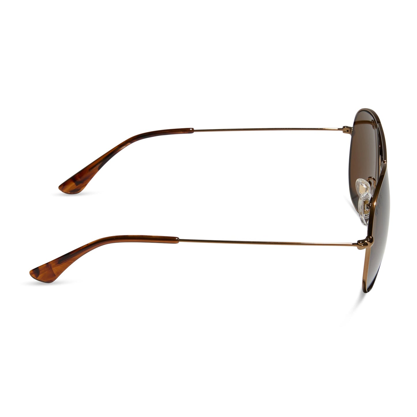 CRUZ - COPPER METAL + BROWN GOLD FLASH + POLARIZED SUNGLASSES