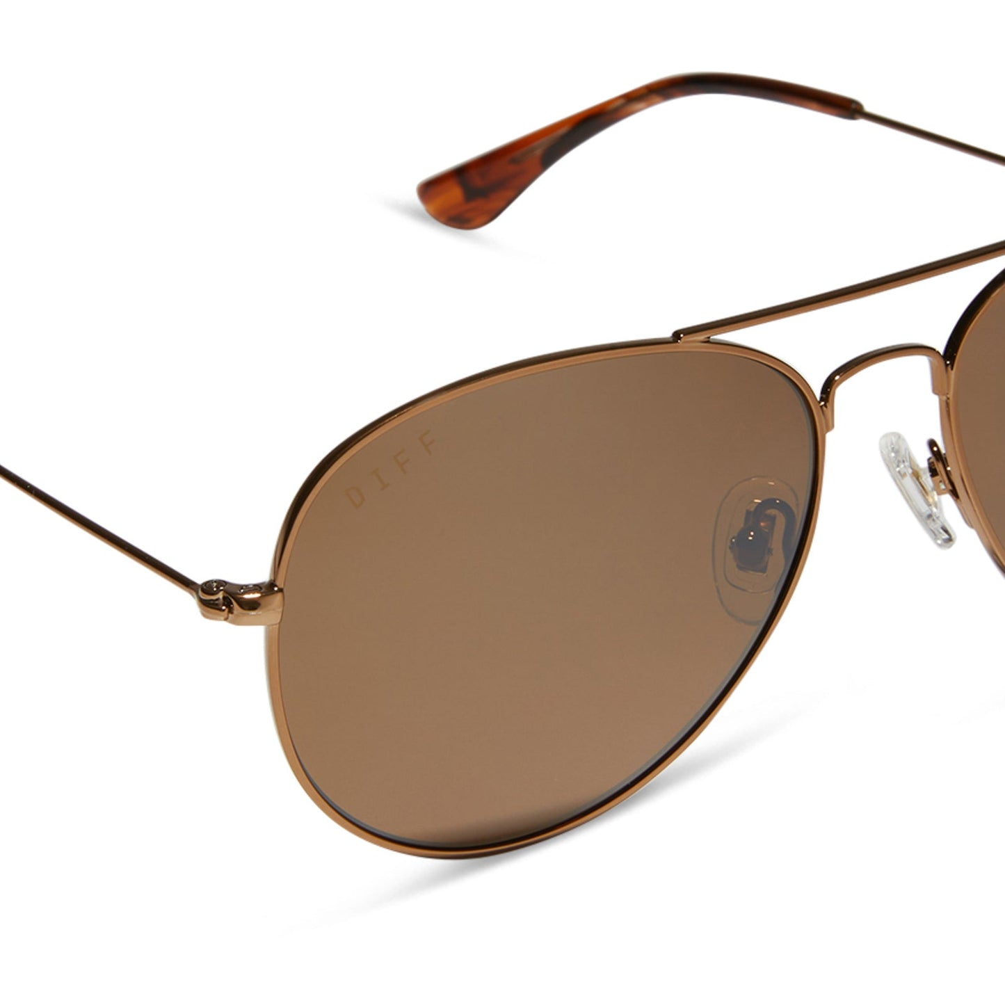 CRUZ - COPPER METAL + BROWN GOLD FLASH + POLARIZED SUNGLASSES