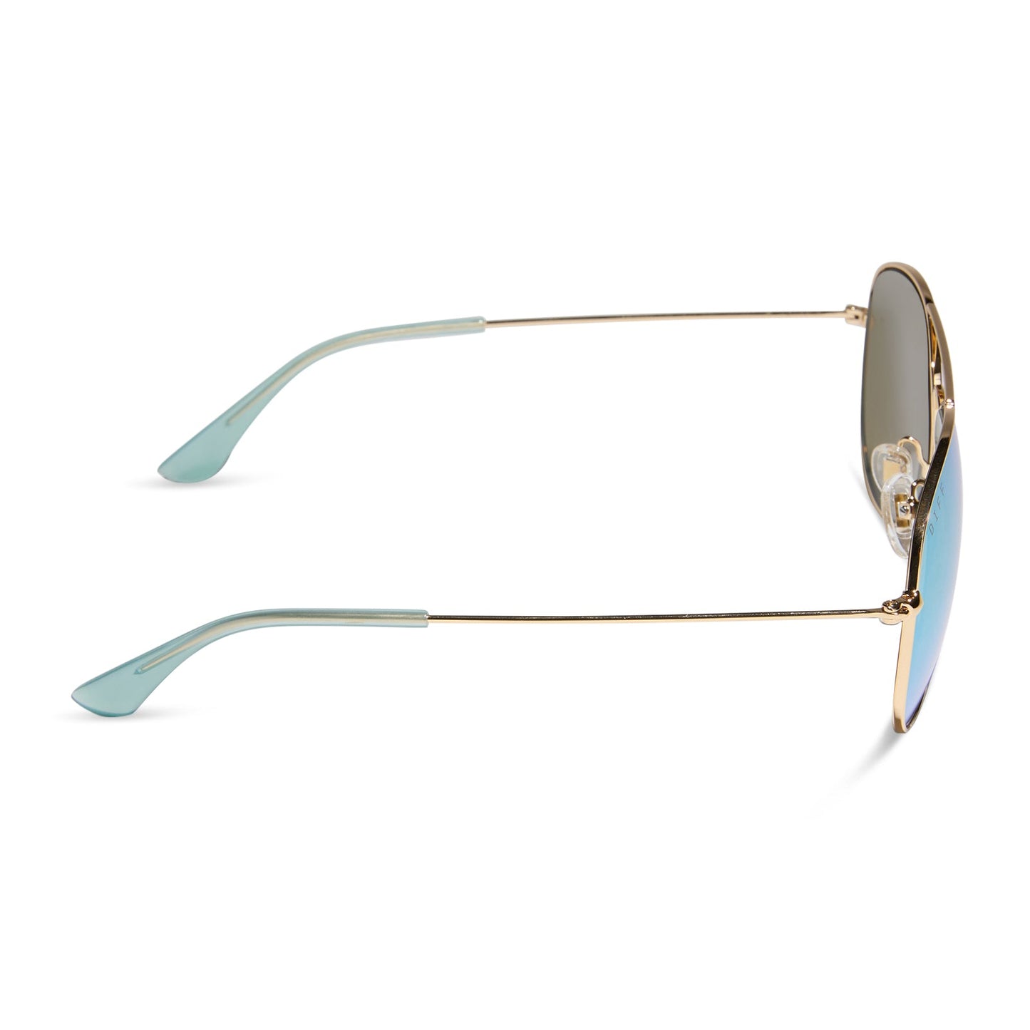 CRUZ - GOLD + AQUATIC AWE MIRROR SUNGLASSES