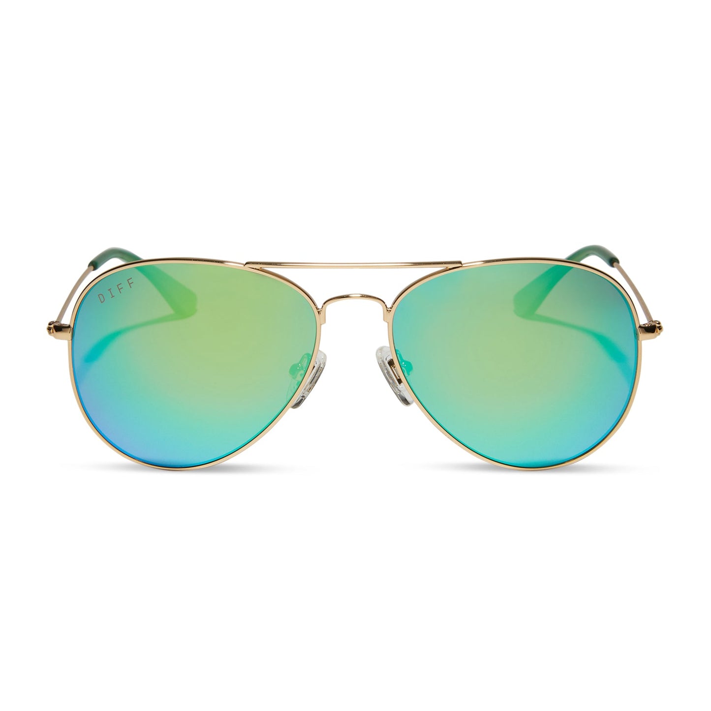 CRUZ - GOLD + GREEN MIRROR + POLARIZED SUNGLASSES