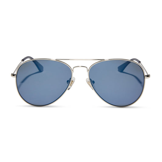 CRUZ - SILVER + MIDNIGHT MIRROR + POLARIZED SUNGLASSES