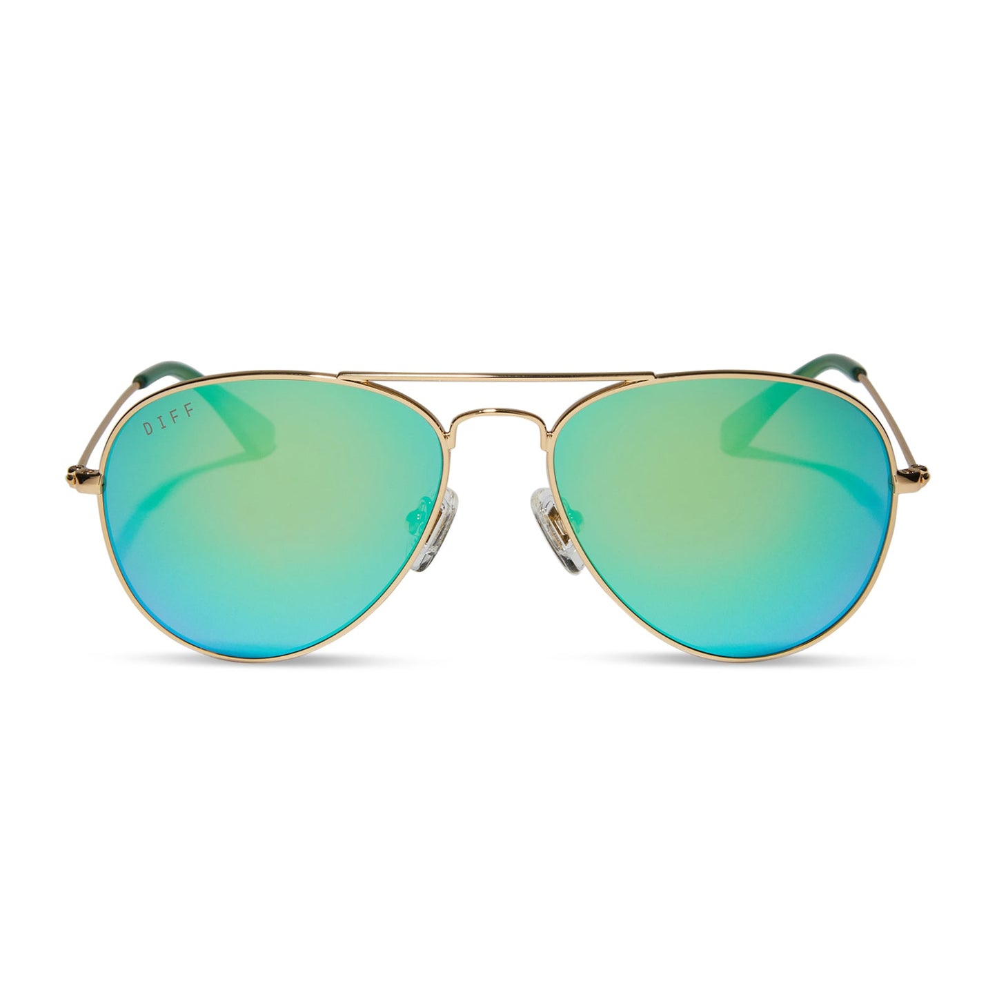 CRUZ XS - GOLD + GREEN MIRROR + POLARIZED SUNGLASSES