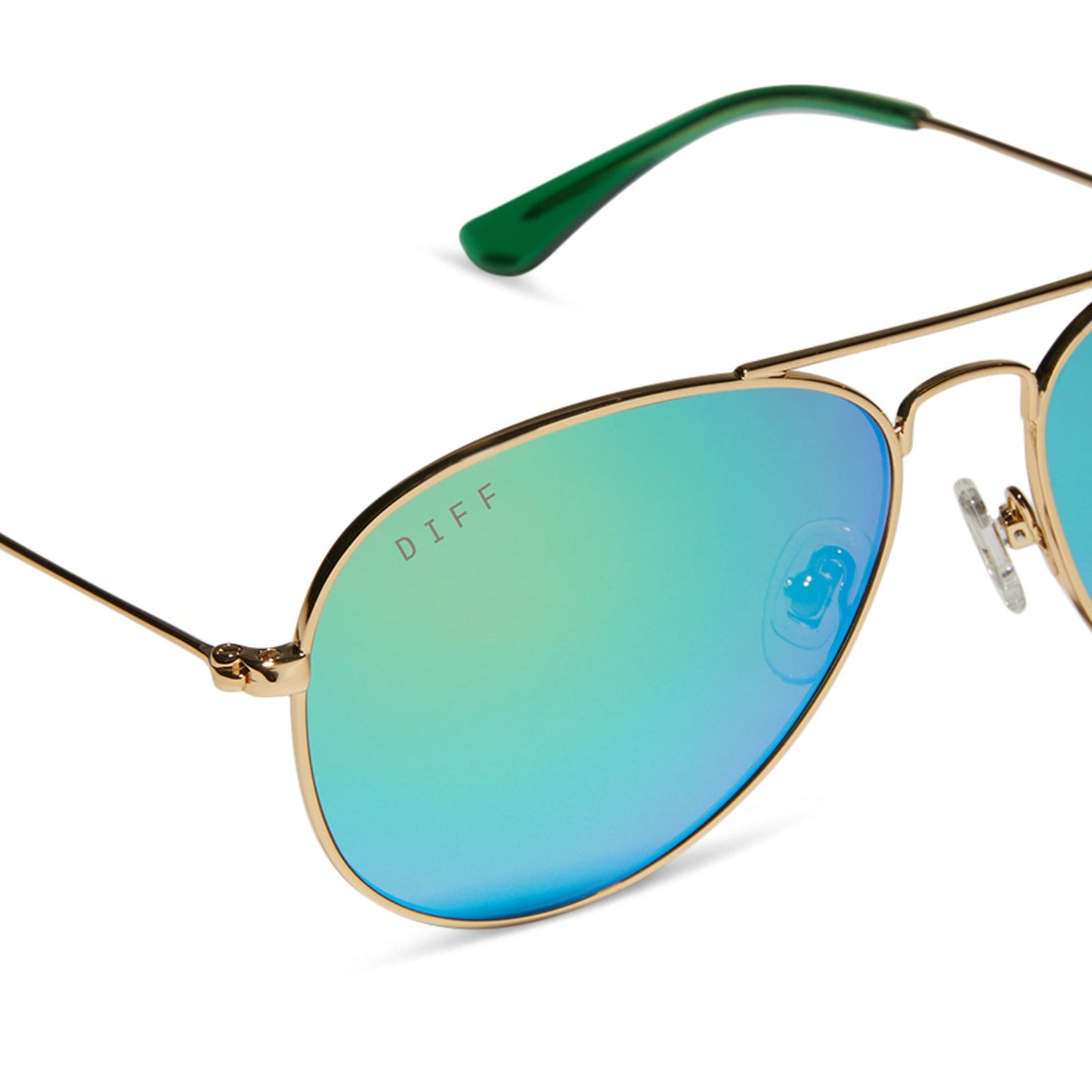 CRUZ XS - GOLD + GREEN MIRROR + POLARIZED SUNGLASSES