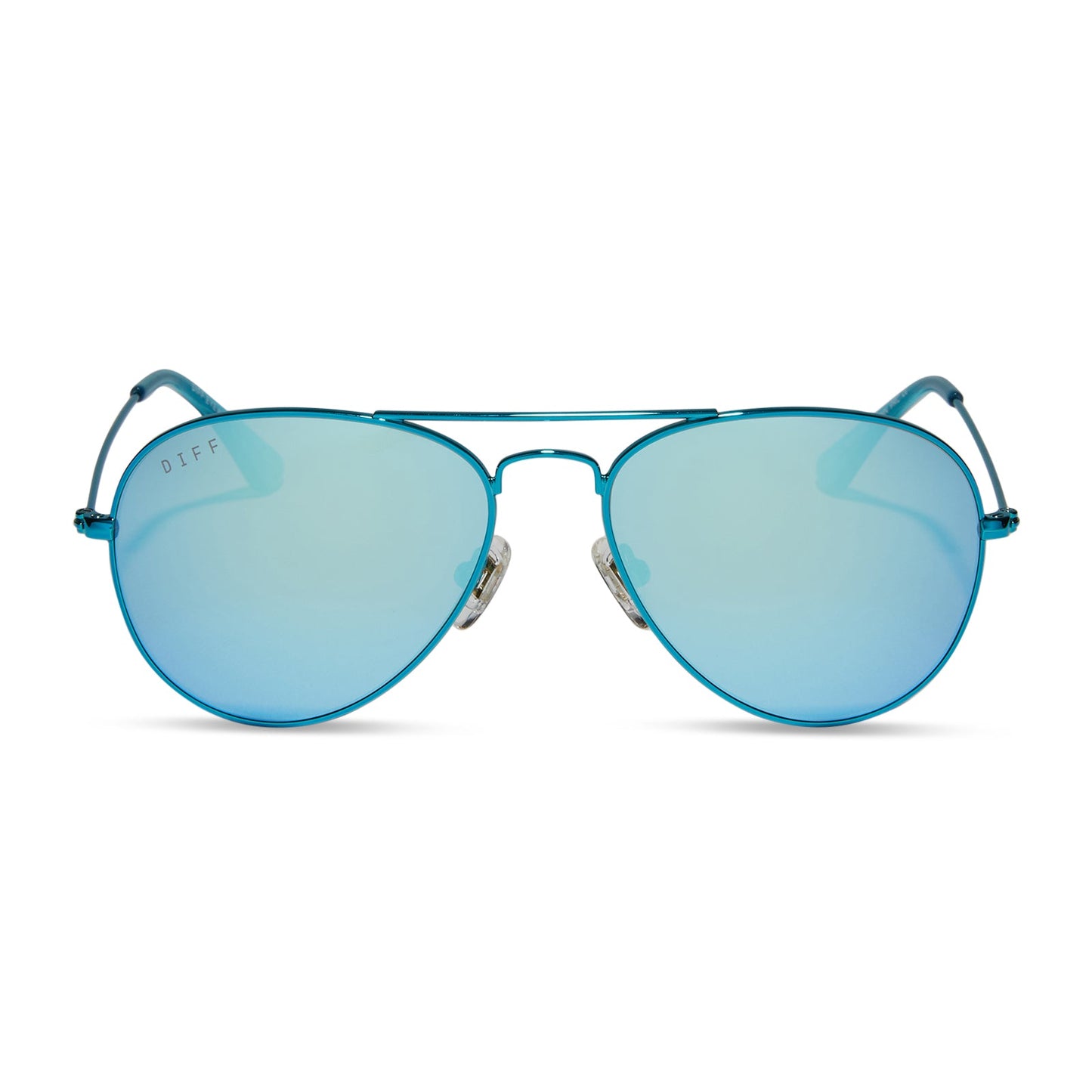 CRUZ XS - TURQUOISE METALLIC + TEAL MIRROR SUNGLASSES