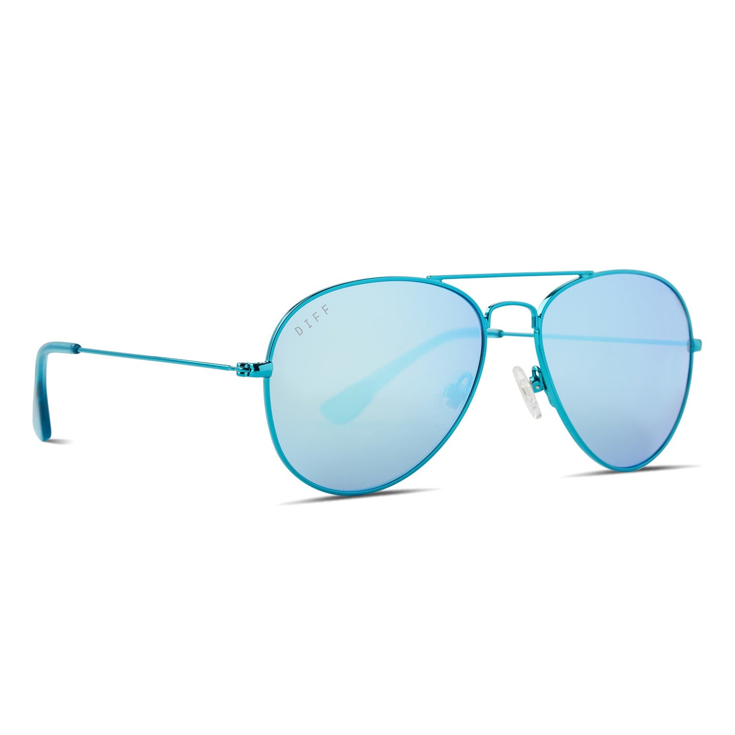 CRUZ XS - TURQUOISE METALLIC + TEAL MIRROR SUNGLASSES