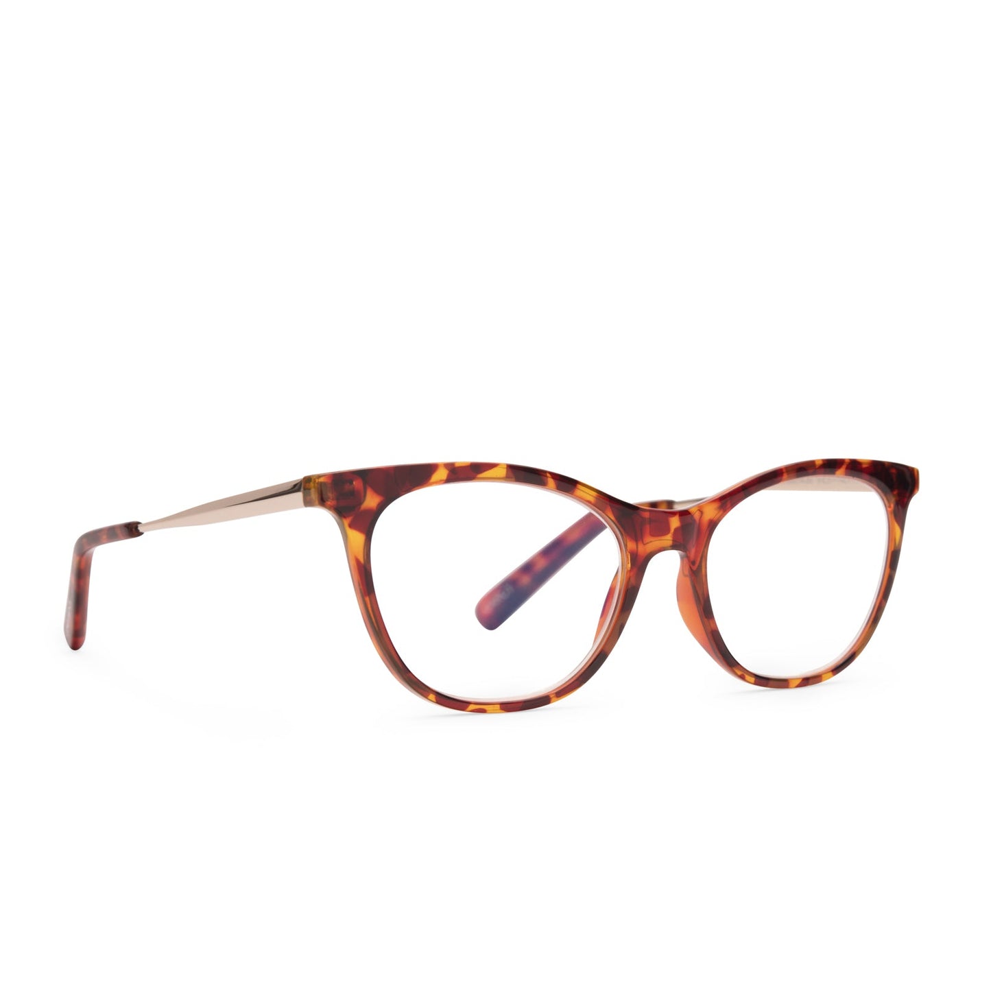 DARCY - AMBER TORTOISE + BLUE LIGHT TECHNOLOGY GLASSES