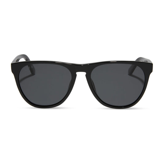 DARREN - BLACK + GREY POLARIZED SUNGLASSES