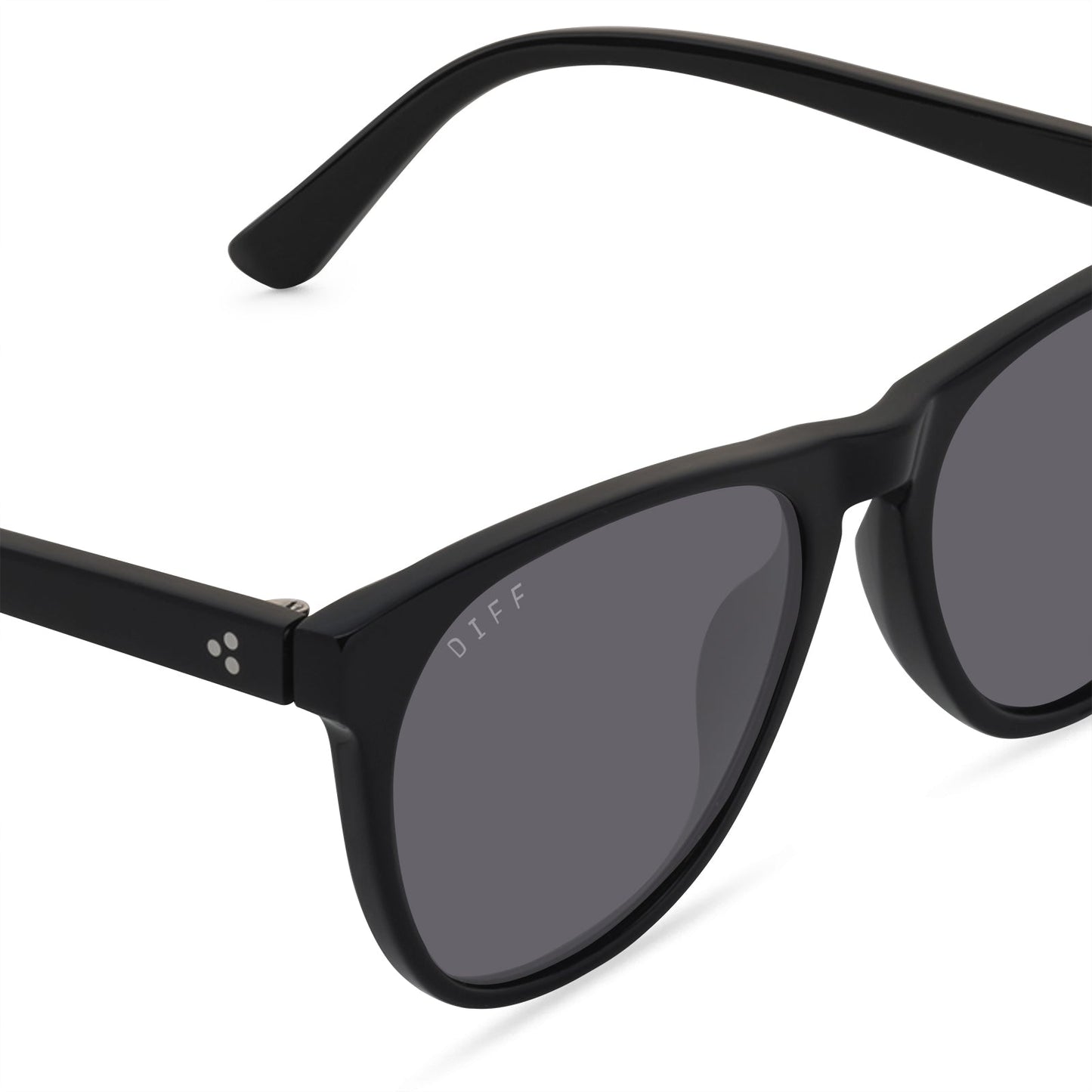 DARREN - BLACK + GREY POLARIZED SUNGLASSES