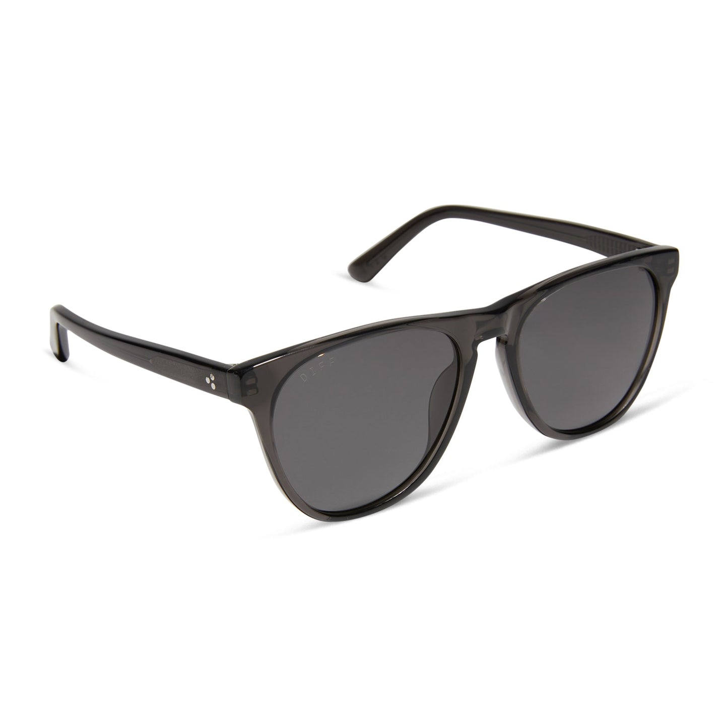 DARREN - BLACK SMOKE CRYSTAL + GREY + POLARIZED SUNGLASSES