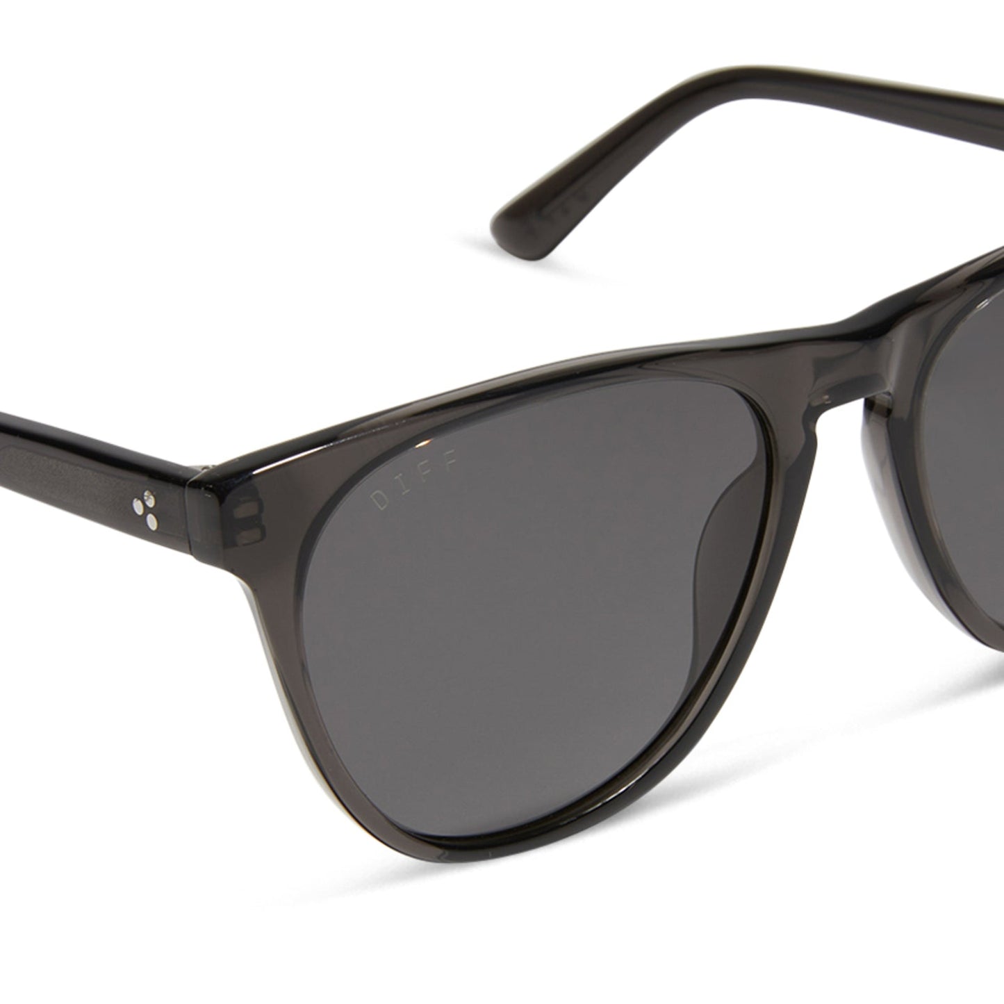 DARREN - BLACK SMOKE CRYSTAL + GREY + POLARIZED SUNGLASSES