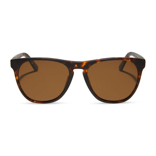 DARREN - MATTE RICH TORTOISE + BROWN + POLARIZED SUNGLASSES